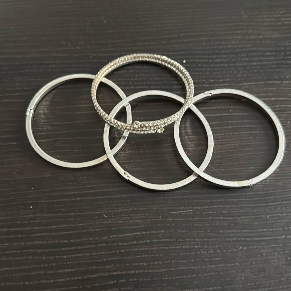 Silver Bracelet Set